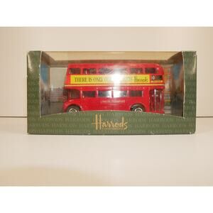 Harrods Knightsbridge Diecast Double Decker Bus Scenes Of London